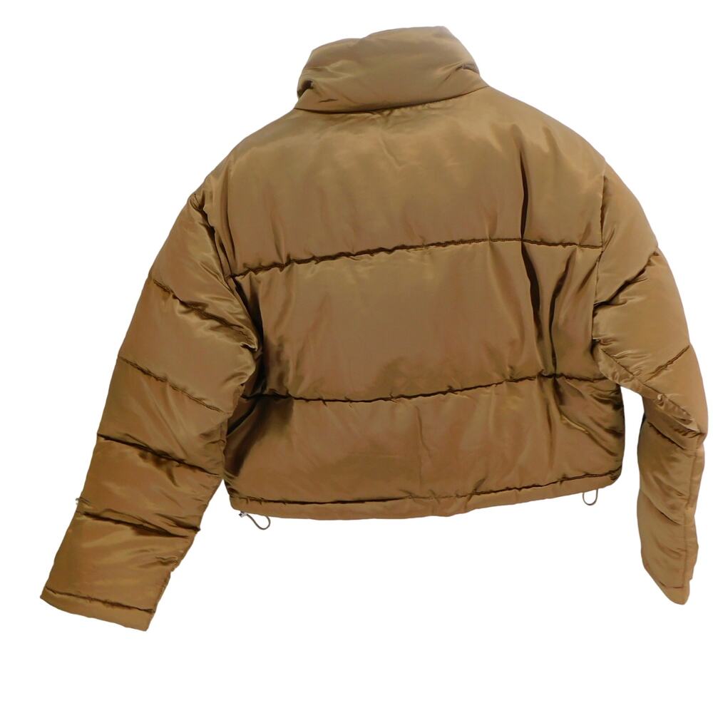 7 For all Mankind Women's Jacket NWT Bronze Short Puffer Jacket Large - Picture 7 of 9